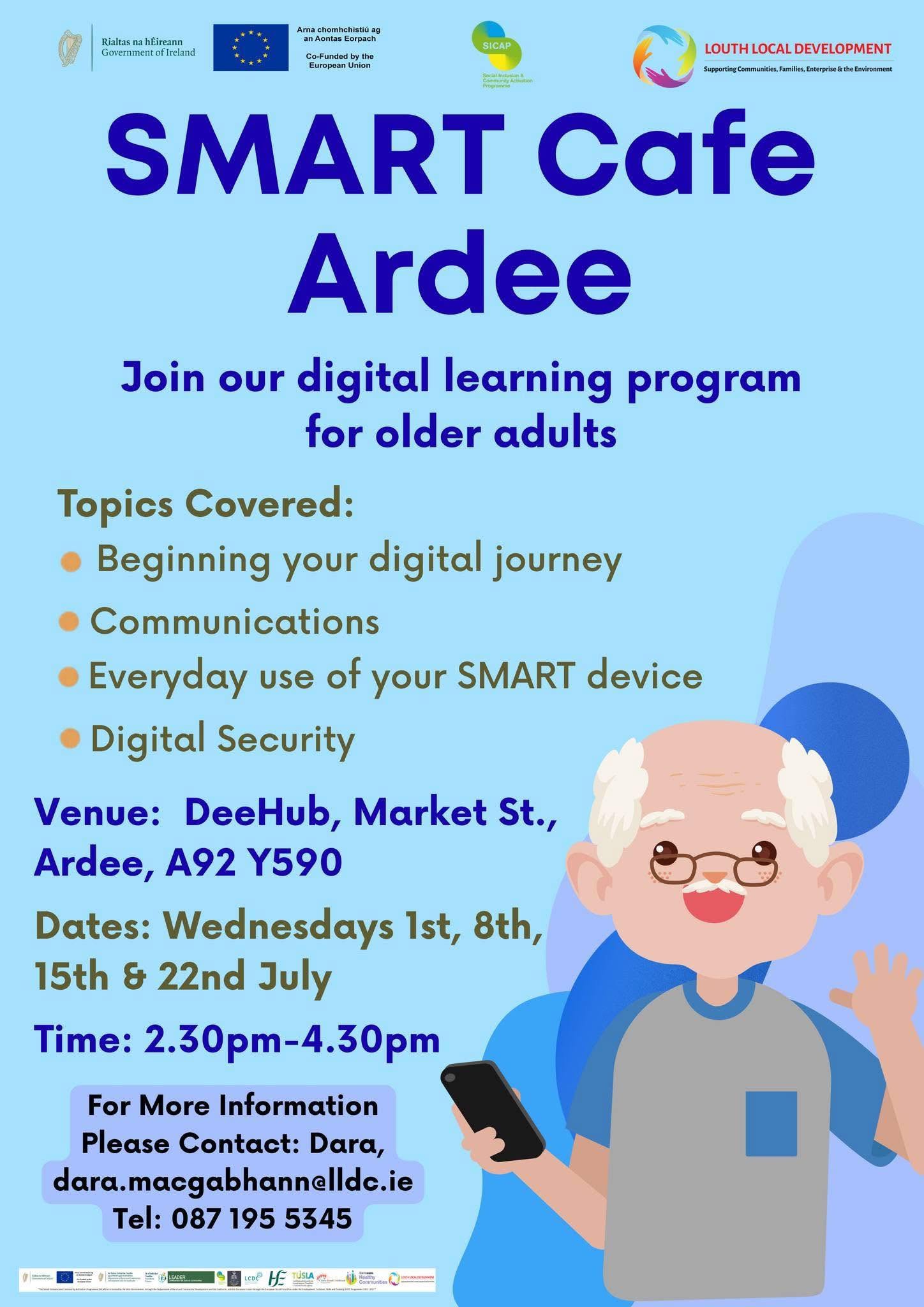 SMART Cafe Ardee Digital Learning Program Poster July 2026